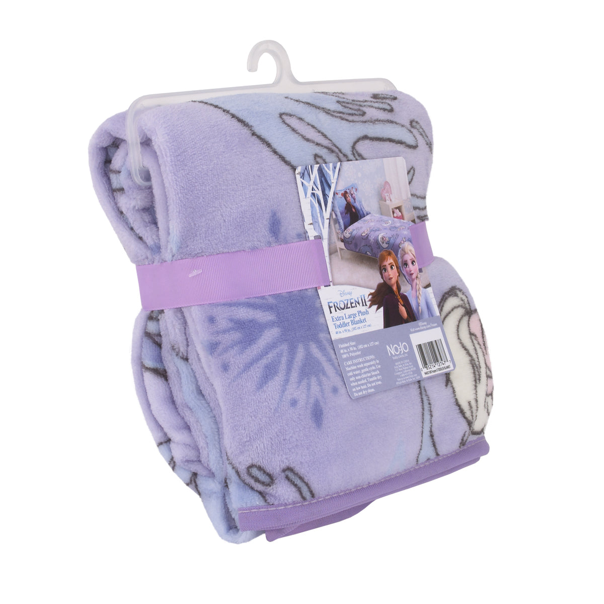 Frozen 2 Elsa and Nokk Lavender and Pink Super Soft Toddler Blanket - 40"x 50"