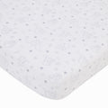 NoJo Disney Dumbo Shine Bright Lil Star Gray and White Stars Nursery Fitted Crib Sheet