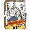 Black Brothers Coloring Book: Adult Coloring Fun, Stress Relief Relaxation and Escape - Paperback