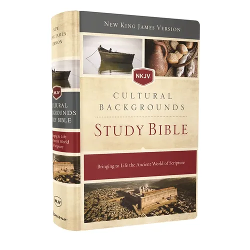 NKJV, Cultural Backgrounds Study Bible, Hardcover, Red Letter Edition: Bringing to Life the Ancient World of Scripture - Hardcover