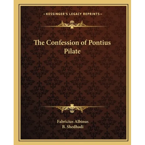 The Confession of Pontius Pilate - Paperback