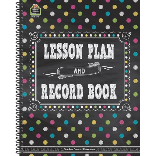 Chalkboard Brights Lesson Plan and Record Book - Paperback