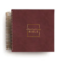 Illustrating Bible CSB - Spiral Bound Bible Journal, Cranberry - Spiral
