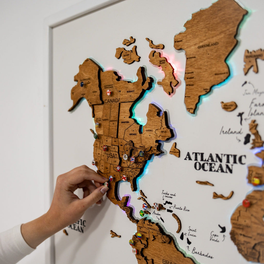 Map on Board LED 2.0 Oak
