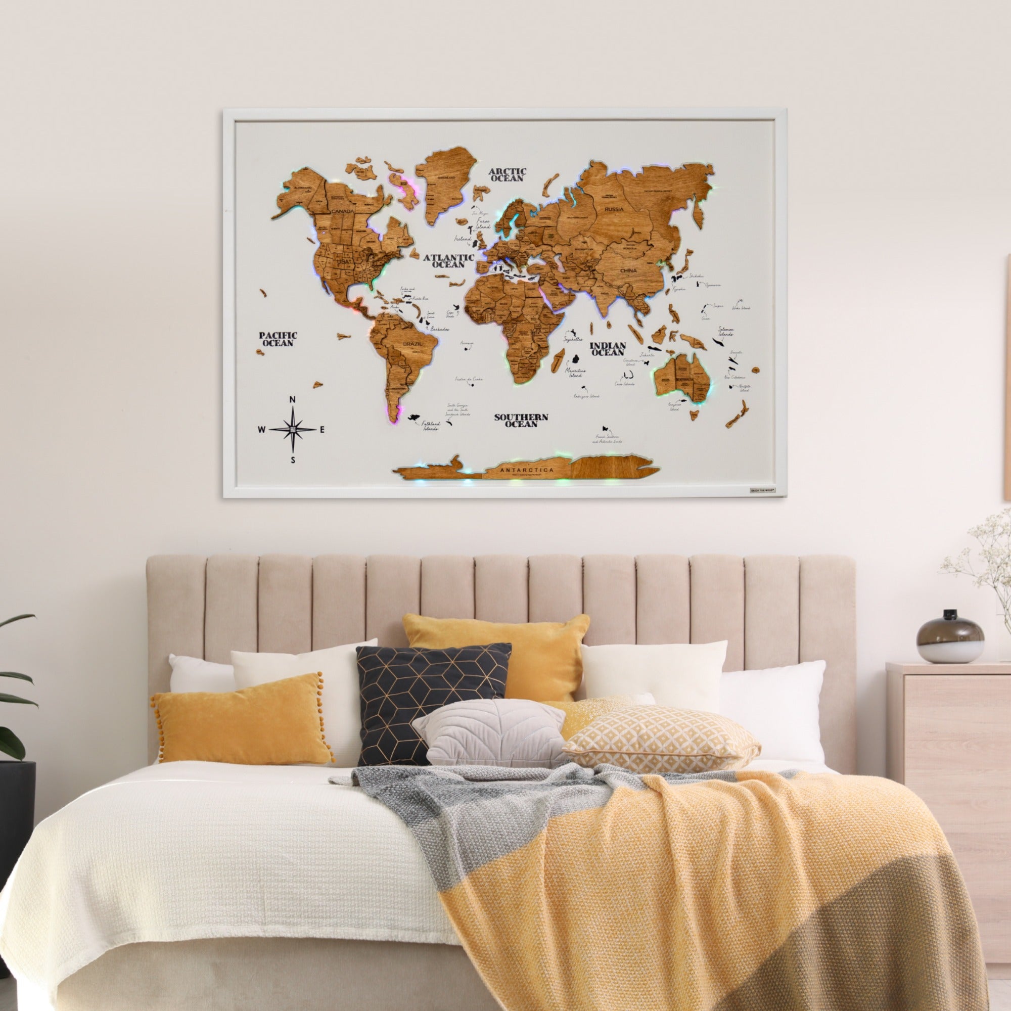 Map on Board LED 2.0 Oak
