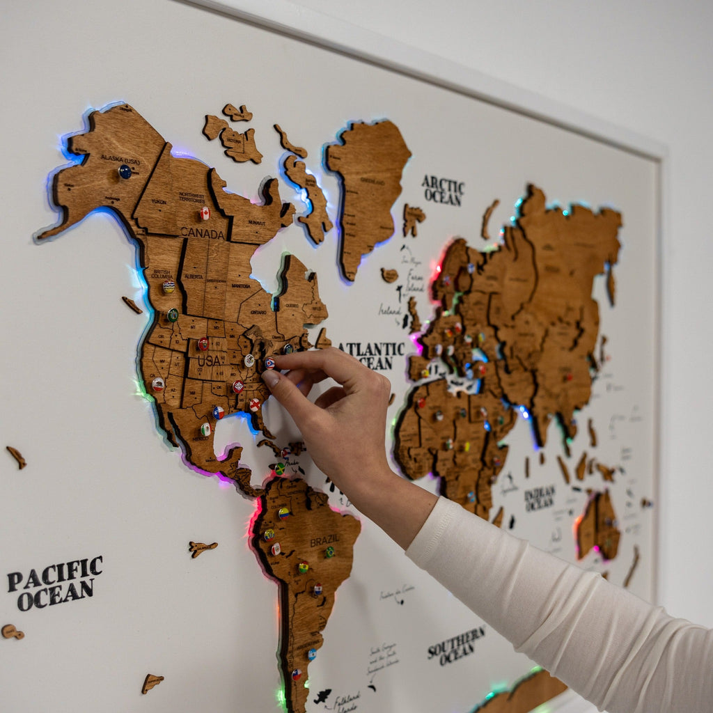Map on Board LED 2.0 Oak