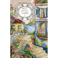 Adult coloring book: Nice Little Town - Paperback