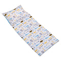 Batman The Caped Crusader Blue, Yellow and White Bat-Signal and Batmobile Deluxe Easy Fold Toddler Nap Mat