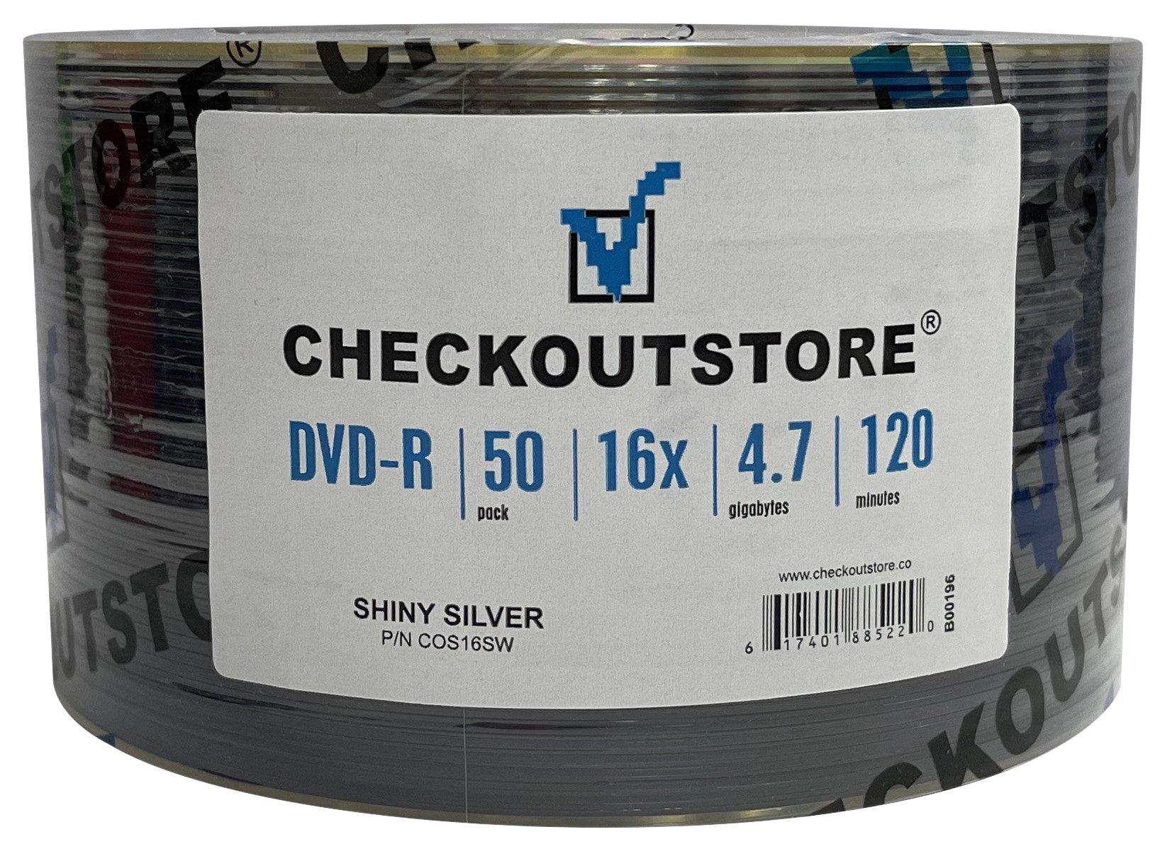 Grade A 16X DVD-R 4.7GB Shiny Silver (Shrink Wrap)
