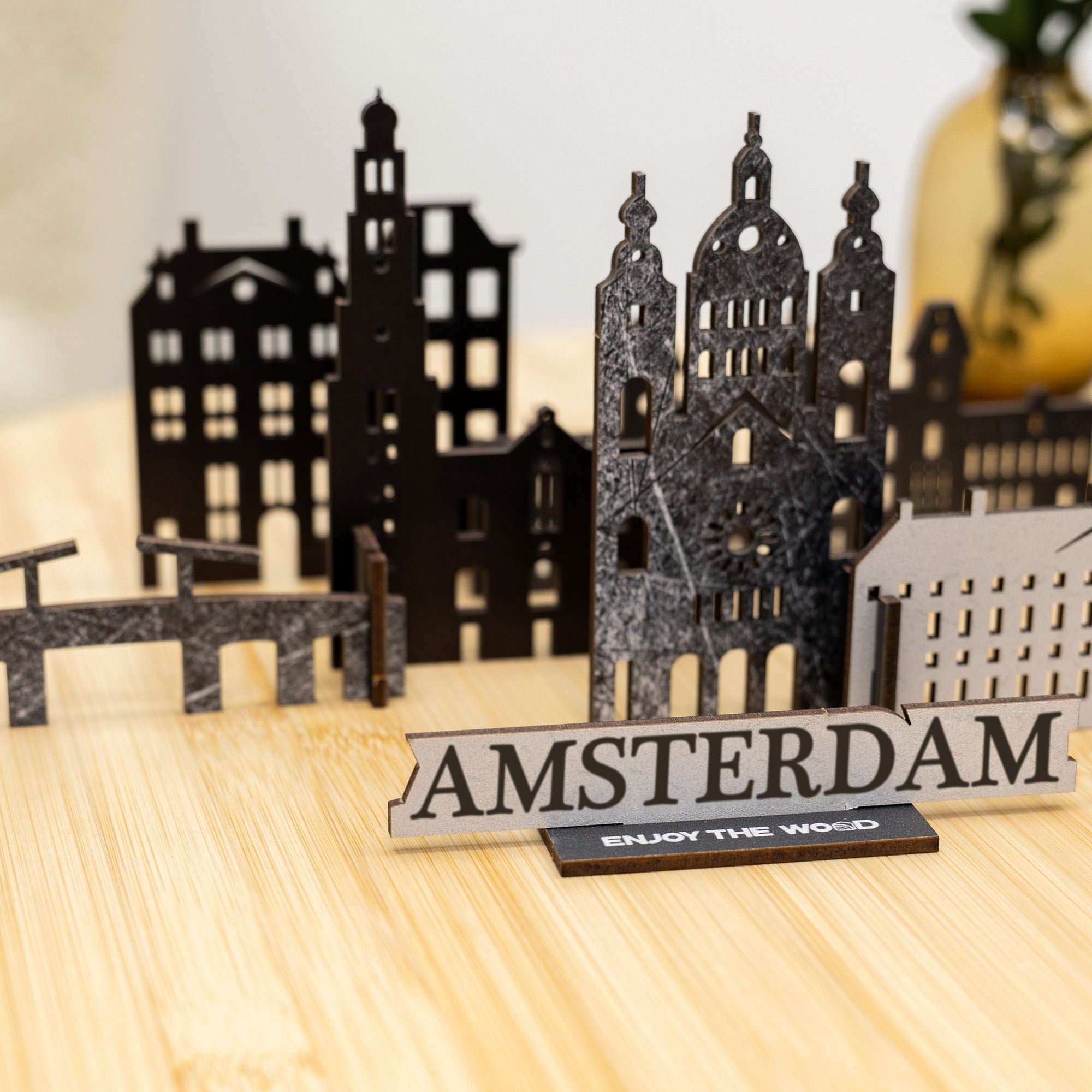 Wooden Travel Decor Memory City – Amsterdam