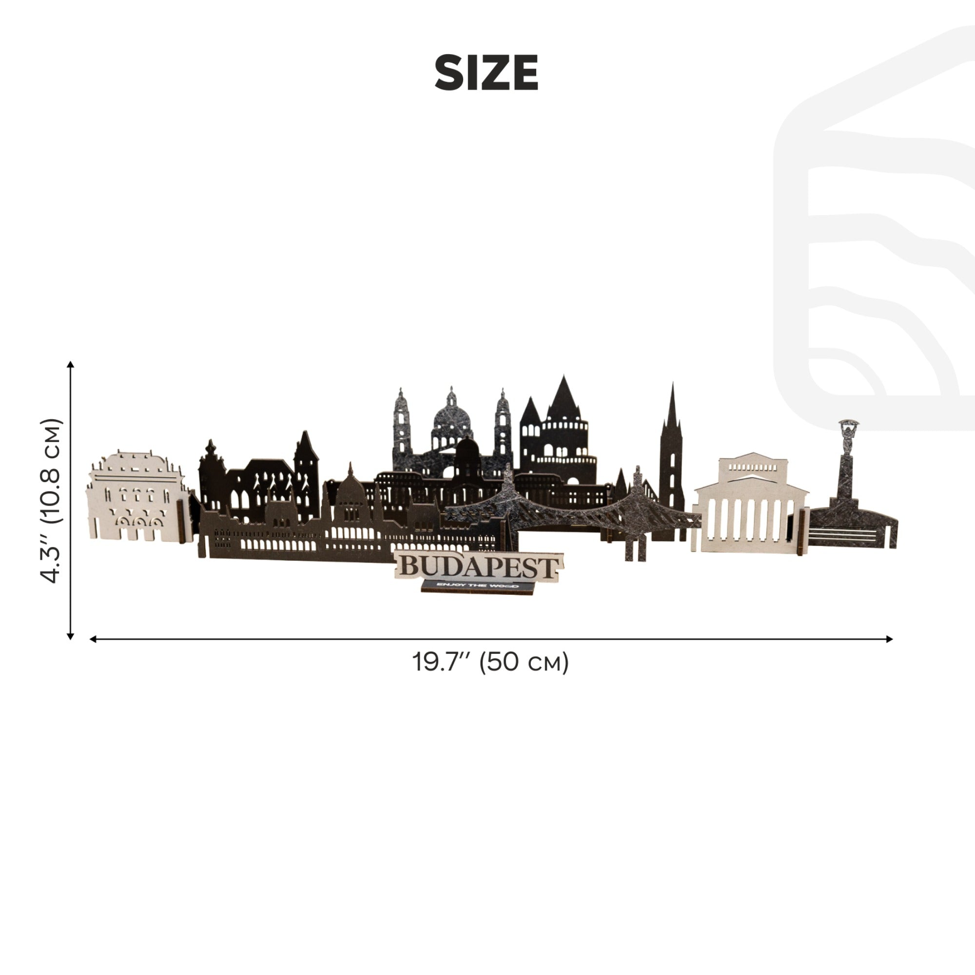 Wooden Travel Decor Memory City – Budapest