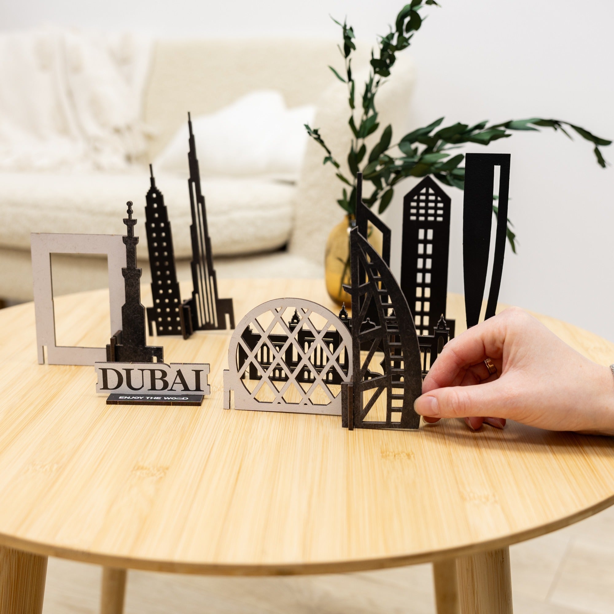 Wooden Travel Decor Memory City – Dubai