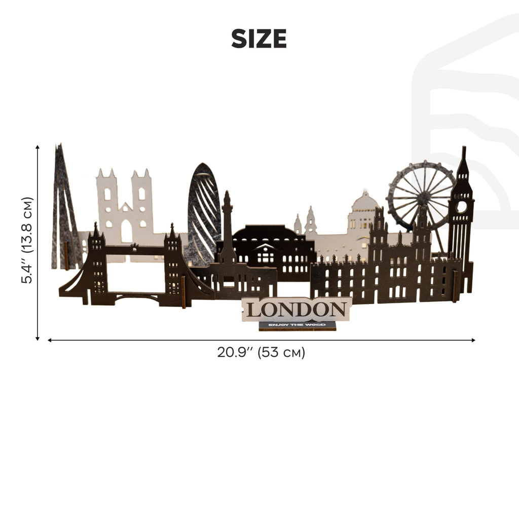 Wooden Travel Decor Memory City – London