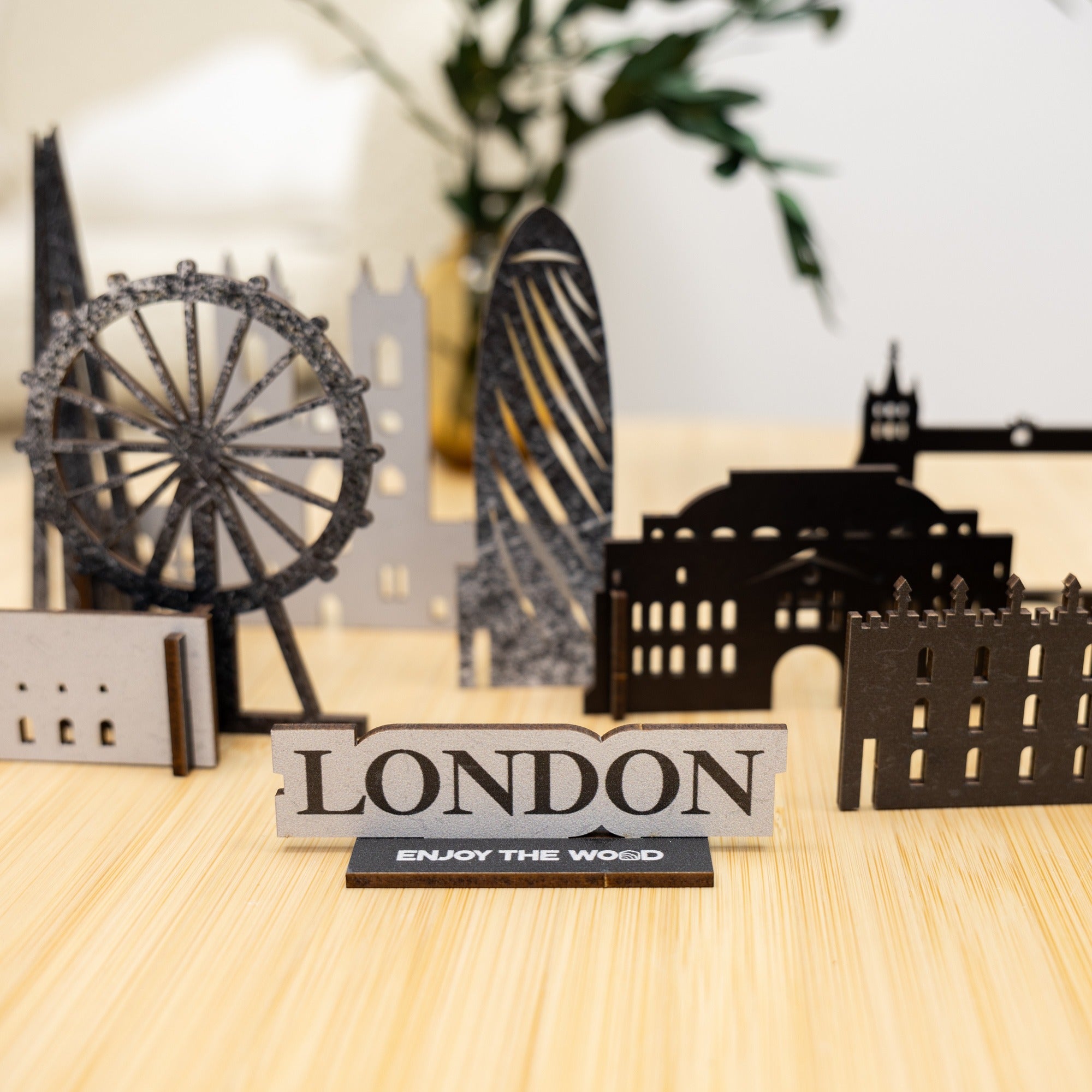 Wooden Travel Decor Memory City – London