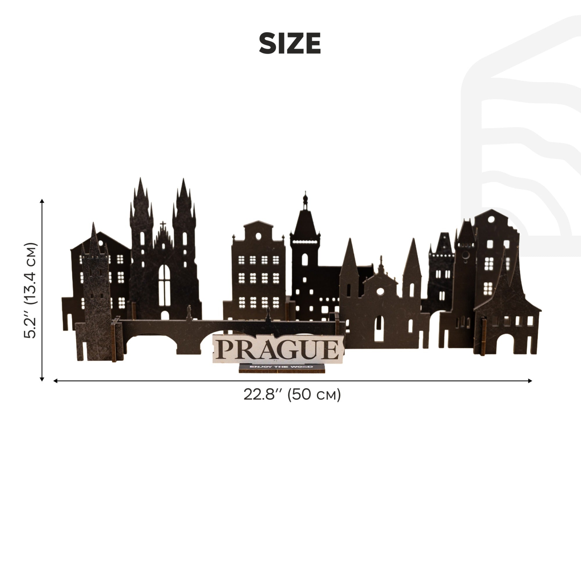 Wooden Travel Decor Memory City – Prague