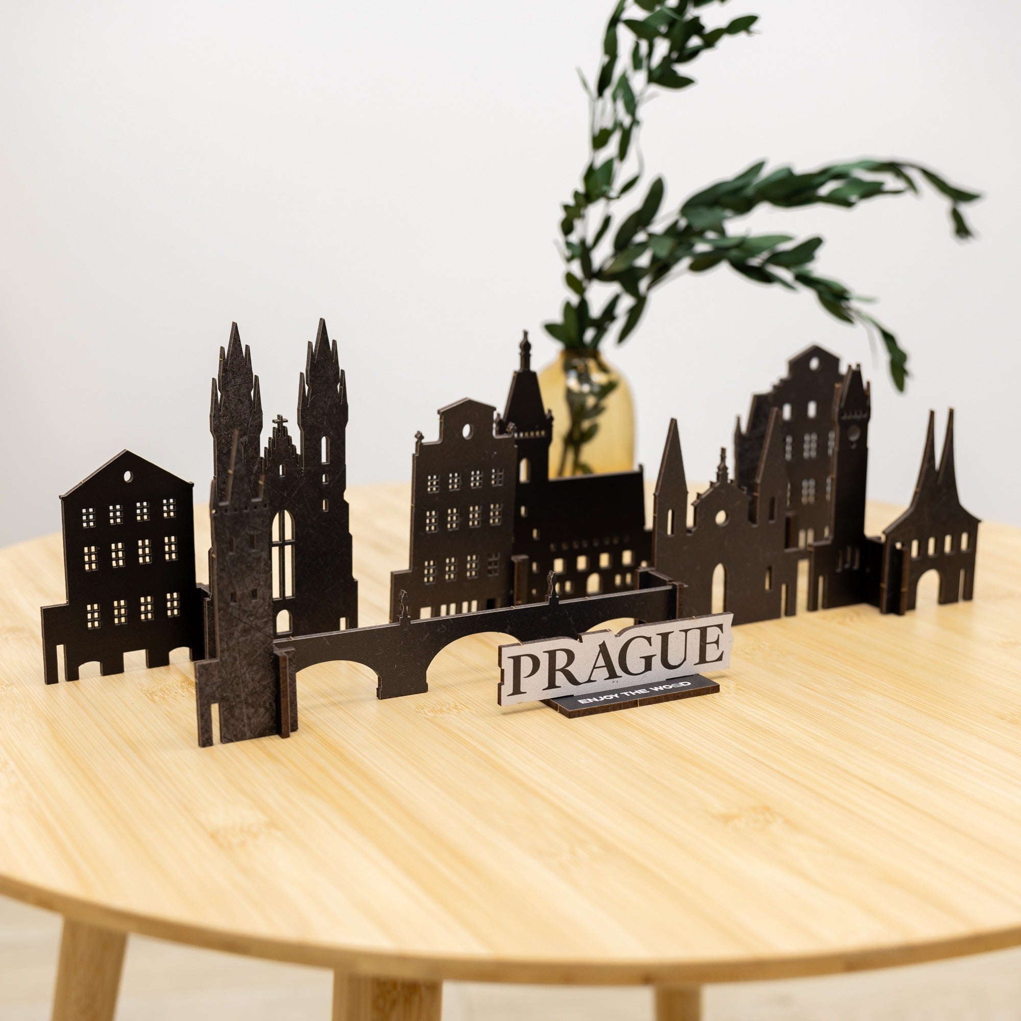 Wooden Travel Decor Memory City – Prague