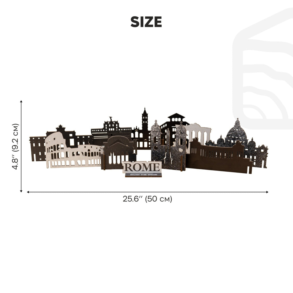 Wooden Travel Decor Memory City – Rome