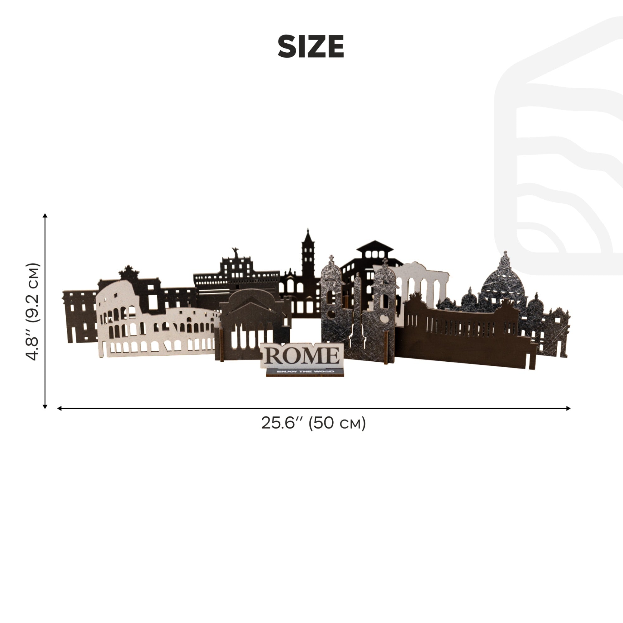 Wooden Travel Decor Memory City – Rome