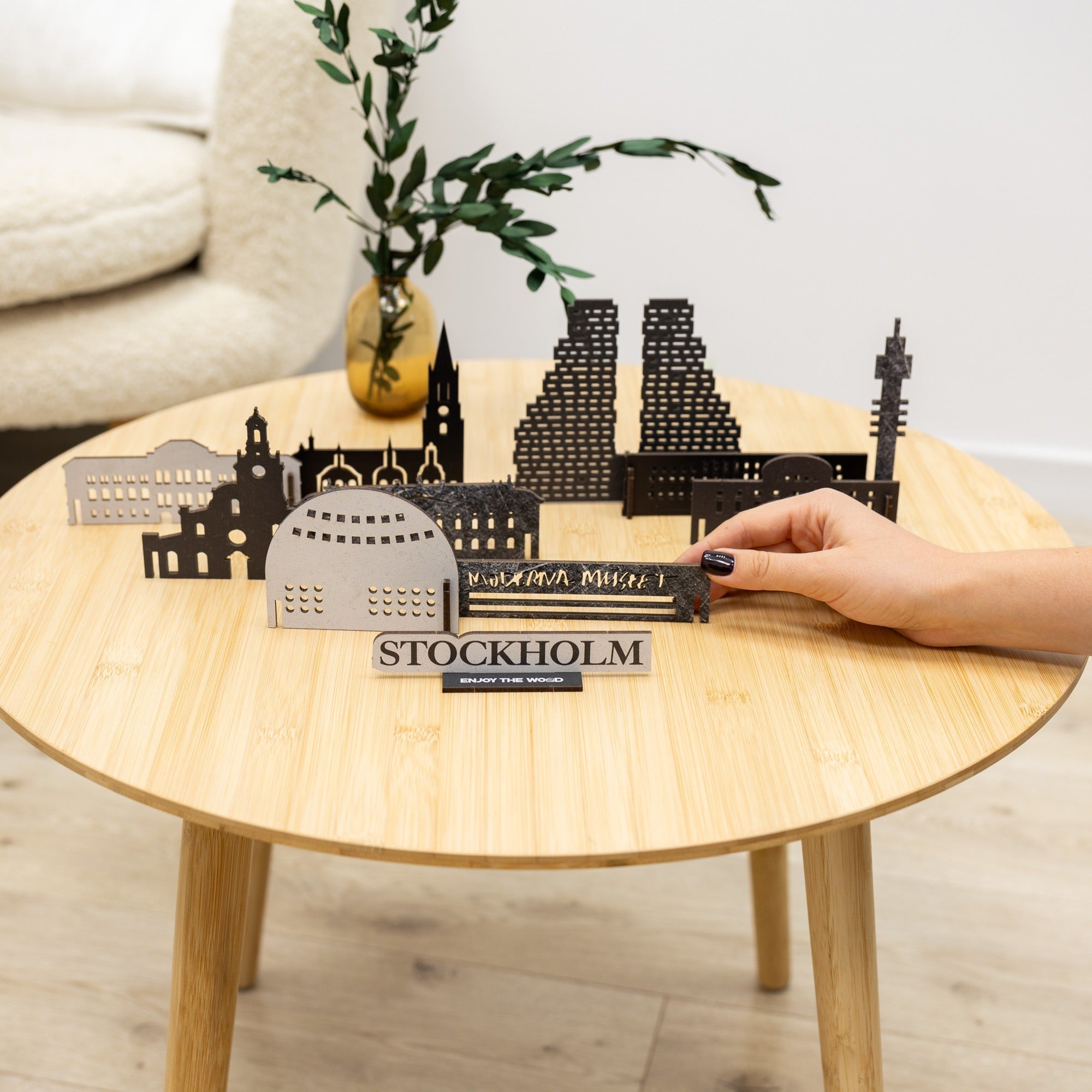 Wooden Travel Decor Memory City – Stockholm