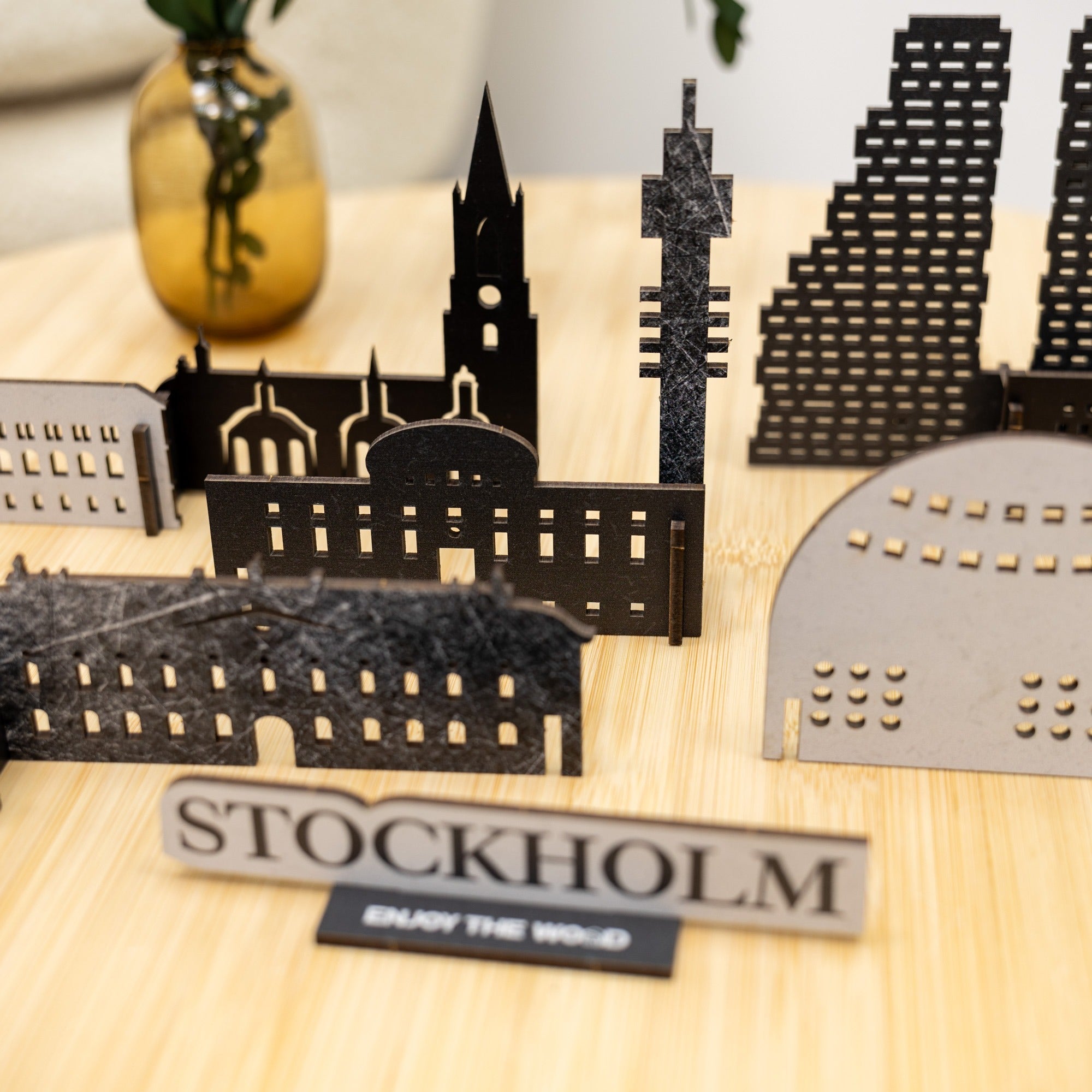 Wooden Travel Decor Memory City – Stockholm
