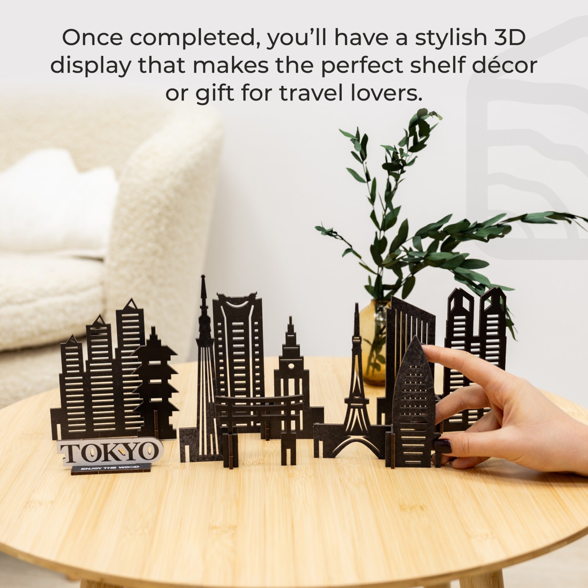 Wooden Travel Decor Memory City – Tokyo