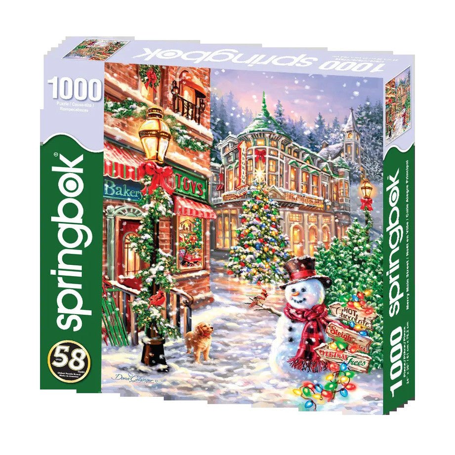 Merry Main Street 1000 Piece Jigsaw Puzzle by Springbok Puzzles