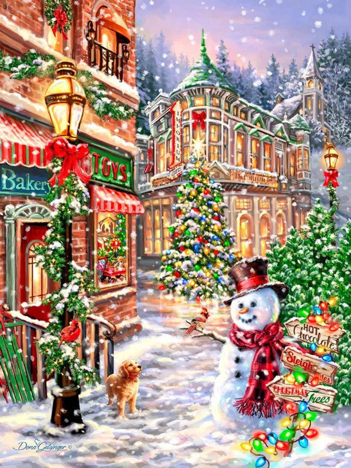 Merry Main Street 1000 Piece Jigsaw Puzzle by Springbok Puzzles