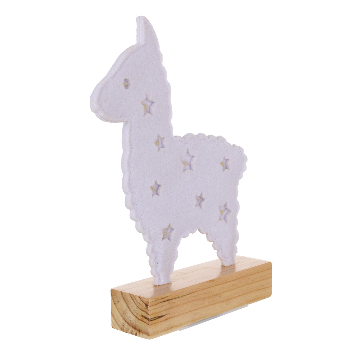 White Llama Lighted Nursery DÃ©cor