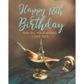 Happy 16th Birthday: May All Your Wishes Come True - Paperback