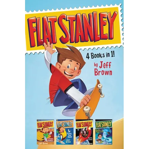 Flat Stanley 4 Books in 1!: Flat Stanley, His Original Adventure; Stanley, Flat Again!; Stanley in Space; Stanley and the Magic Lamp - Hardcover