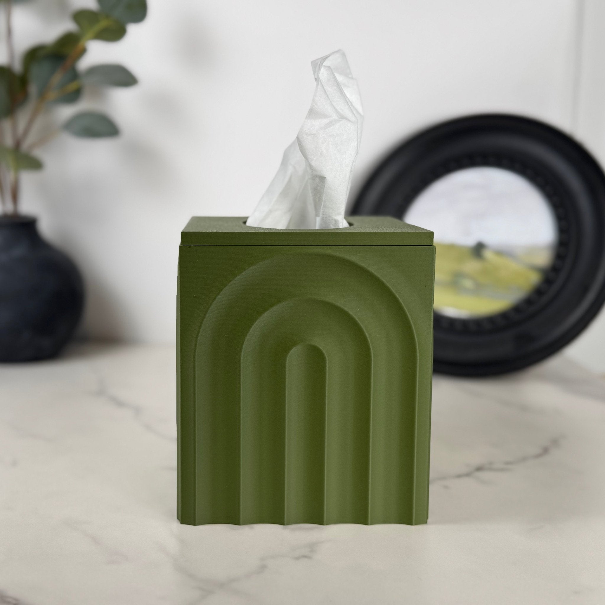 Square Arch Tissue Box Cover