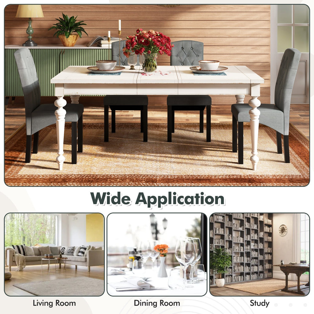 Modern Dining Chair with High Backrest High-density Sponge Cushion