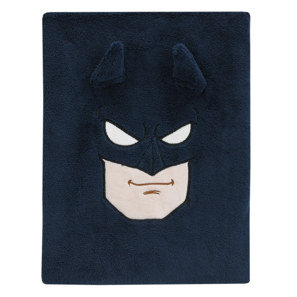 Batman The Caped Crusader Navy, Gray and Yellow Batman Character Shaped Blanket