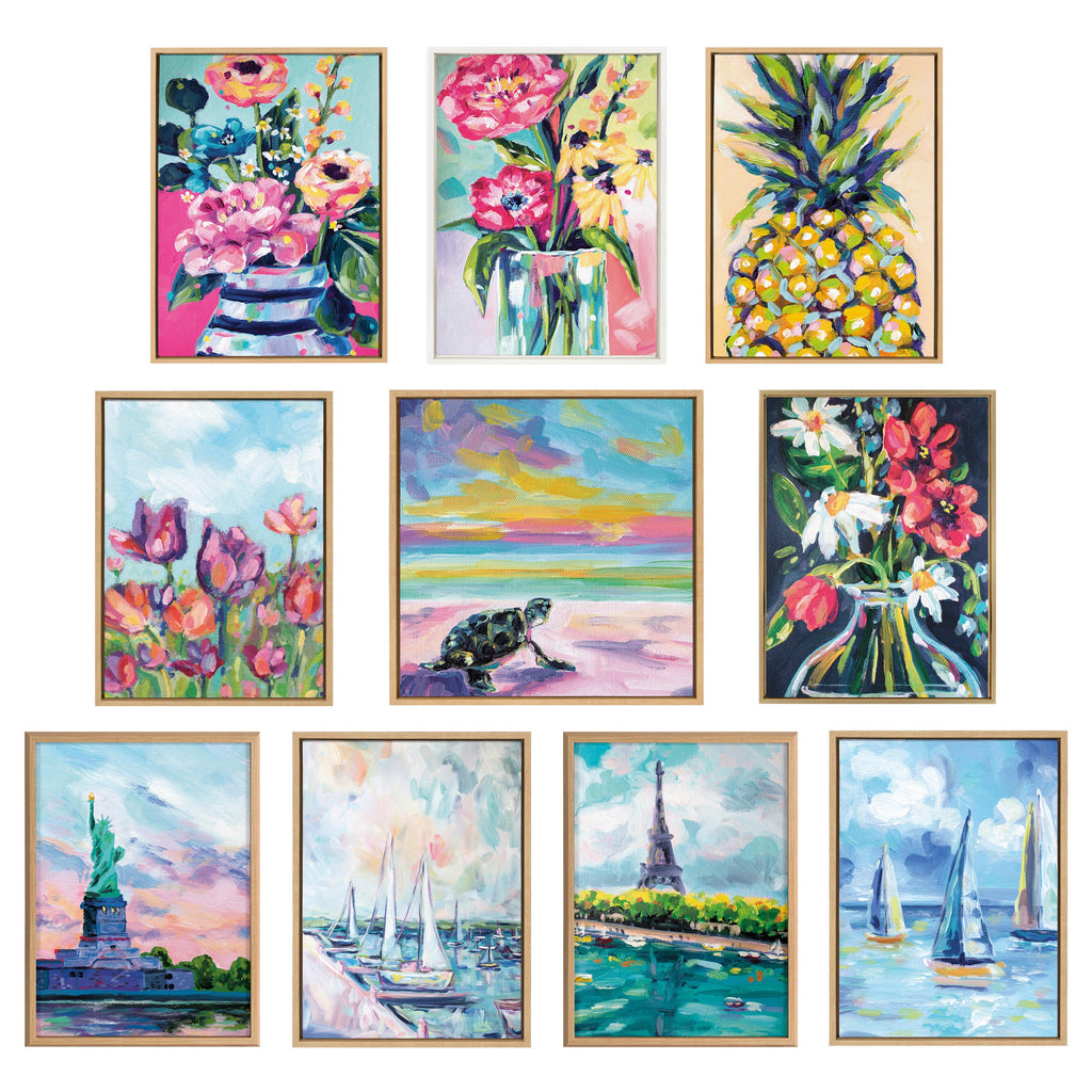 Sylvie Rockefeller Center Tree Framed Canvas by Rachel Christopoulos
