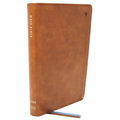 Net Bible, Thinline Large Print, Leathersoft, Brown, Comfort Print: Holy Bible - Imitation Leather