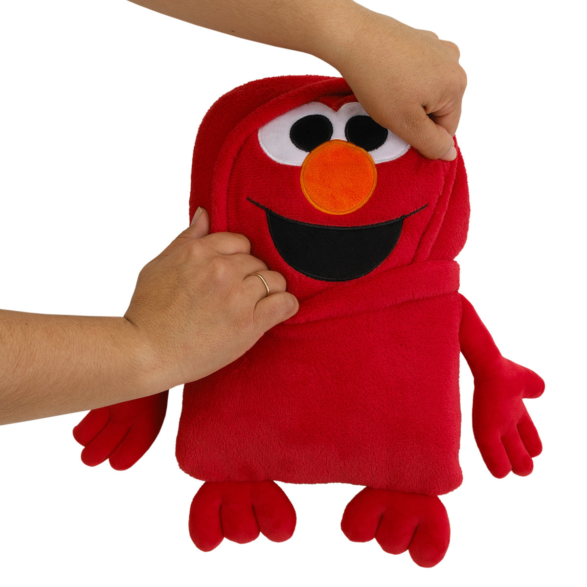 Come and Play Red Elmo Super Soft Character Shaped Toddler Blanket