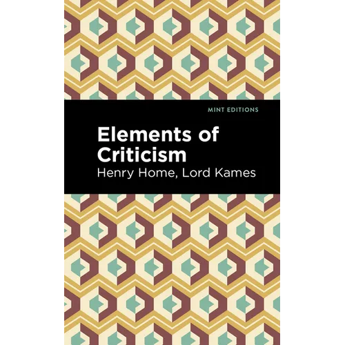 Elements of Criticism - Paperback