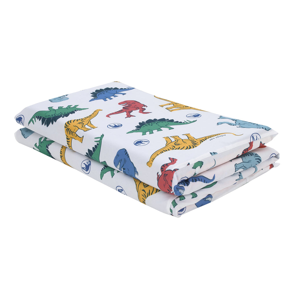Jurassic World Wild and Free Blue, Green, and Yellow Dinosaur Preschool Nap Pad Sheet
