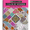 Brain Games - Color by Number: Stress-Free Coloring (Pink) - Spiral