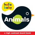 Hello Baby: Animals: A High-Contrast Board Book - Hardcover