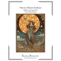 Harvest Moon's Embrace Cross Stitch Pattern: Regular and Large Print Cross Stitch Chart - Paperback