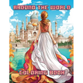 Around the World: Coloring Book - Paperback