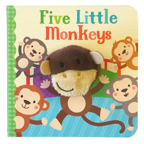 Five Little Monkeys Puppet Book - Board Book