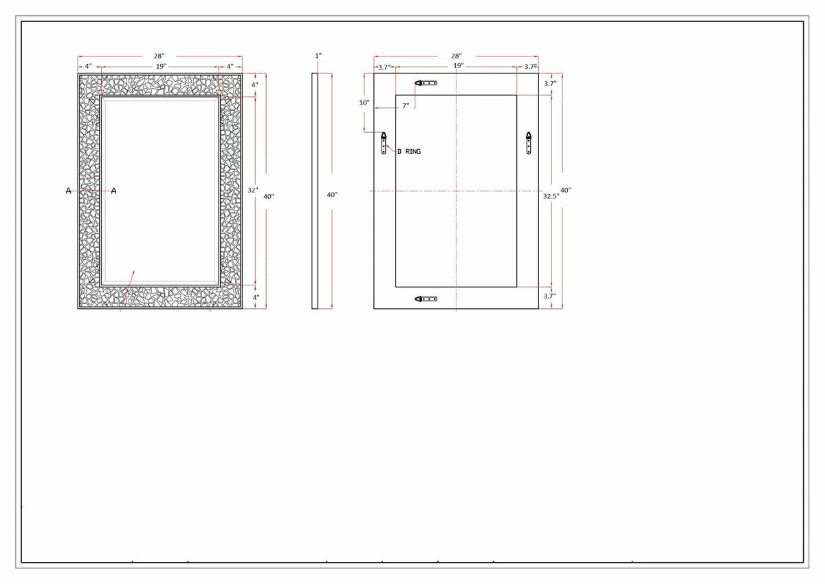 Nicolet Marble Mirror - Clearance