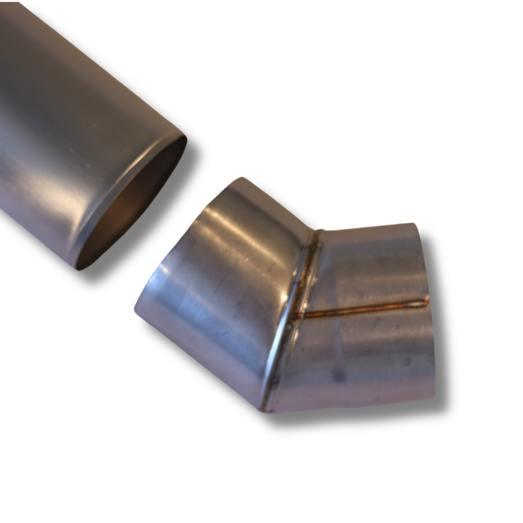 Angled Stove Chimney Pipe - 45 Degree Angle - 4”