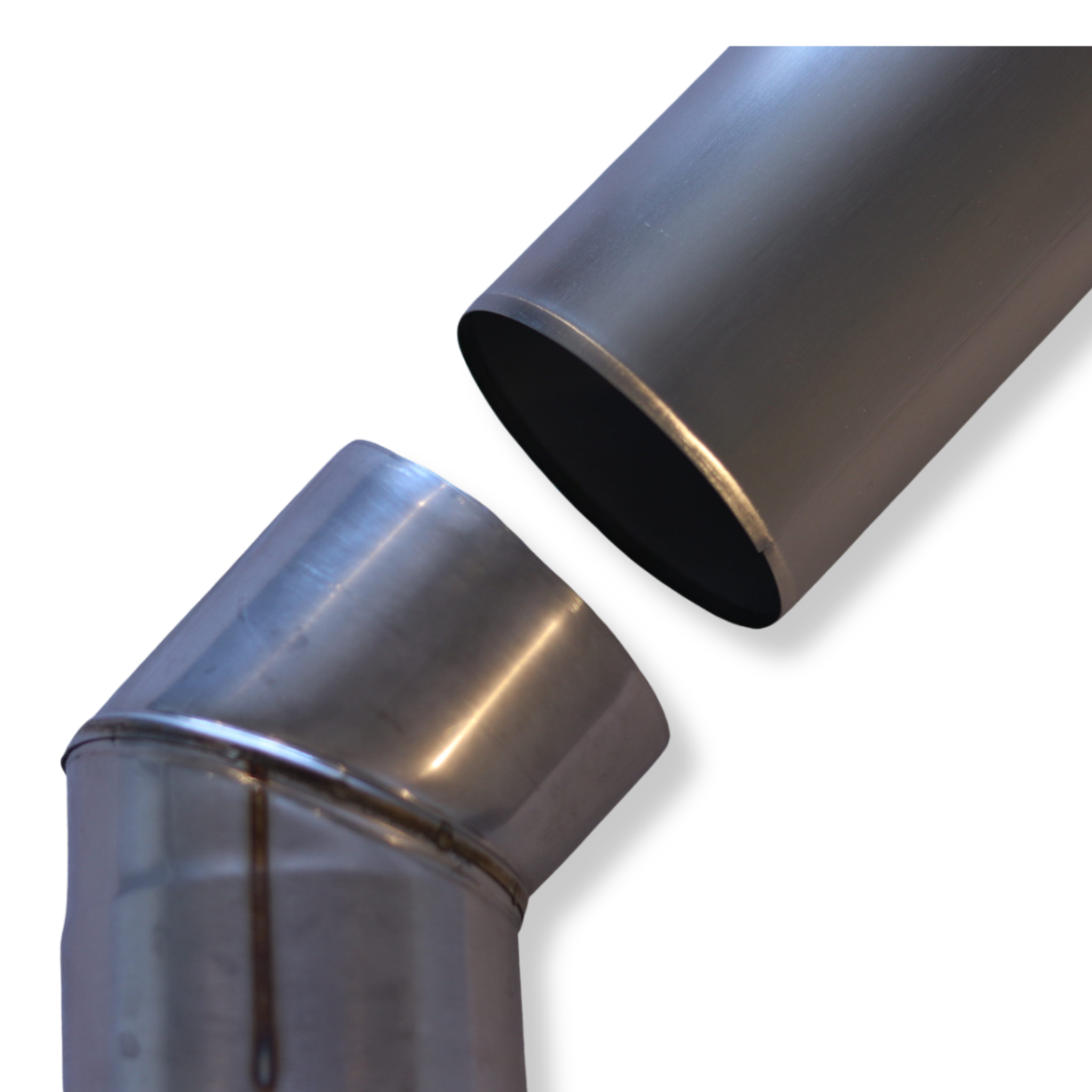 Angled Stove Chimney Pipe - 45 Degree Angle - 4”