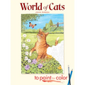 World of Cats to Paint or Color - Paperback
