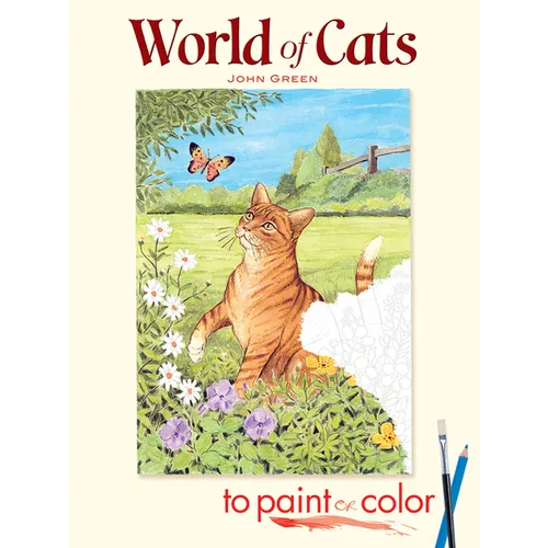 World of Cats to Paint or Color - Paperback