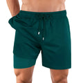Night Green Hybrid Short, Compression Lined Swim and Resort Trunk