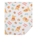 Winnie the Pooh Aqua, Tan, Red, and White Hoppy Easter Super Soft Sherpa Baby Blanket